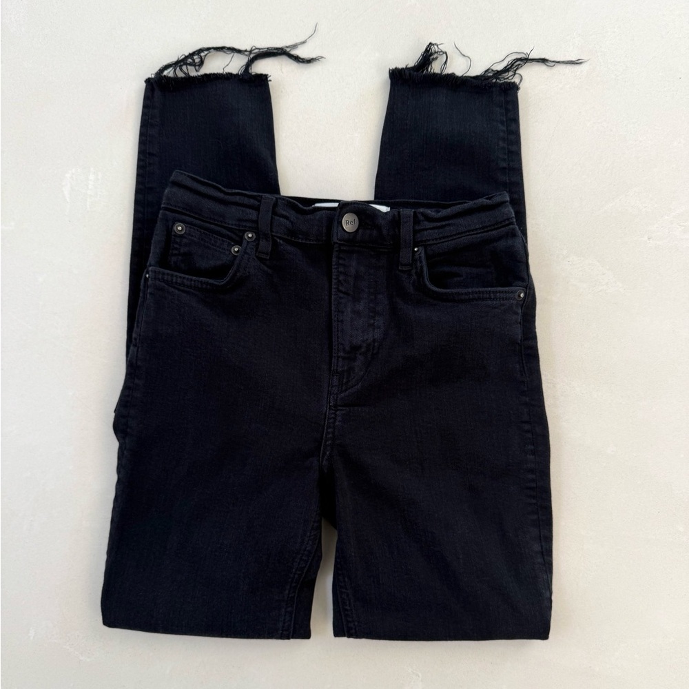 Reformation Black High & Skinny Jeans 24
